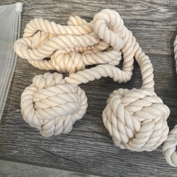 Nautical Rope Knot Curtain Tiebacks - Picture 4 of 4